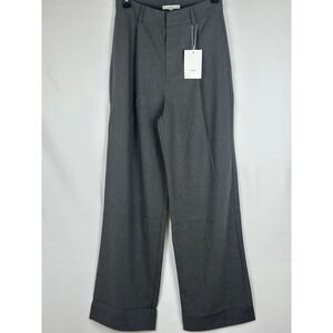 Elodie Charcoal High Rise Tailored Dress Pants Size XL NWT